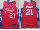 Nike Philadelphia 76ers #21 Joel Embiid Red Statement Jersey