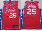 Nike Philadelphia 76ers #25 Ben Simmons Red Statement Jersey