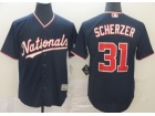 Washington Nationals #31 Max Scherzer Blue New Style Base Jerseys