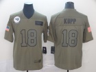 Los Angeles Rams #18 Cooper Kupp 2019 Olive Salute to Service Limited Jersey