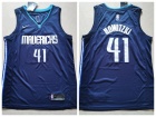 Nike Dallas Mavericks #41 Dirk Nowitzki 2019 Navy Blue Finished Jersey