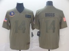 Minnesota Vikings #14 Stefon Diggs 2019 Olive Salute to Service Limited Jersey