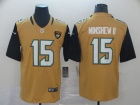 Jacksonville Jaguars #15 Gardner Minshew II Gold Vapor Limited Jerseys