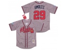 Atlanta Braves #29 John Smoltz Grey 1999 Cooperstown Collection Jersey