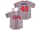 Atlanta Braves #49 John Loy Rocker Grey 1999 Cooperstown Collection Jersey