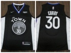 Nike Golden State Warriors #30 Stephen Curry 2019-2020 Black The Town Jersey