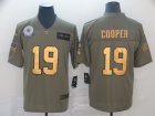 Dallas Cowboys #19 Amari Cooper 2019 Olive Golden Number Salute to Service Limited Jersey