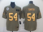 Dallas Cowboys #54 Jaylon Smith 2019 Olive Golden Number Salute to Service Limited Jersey