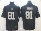 Oakland Raiders #81 Tim Brown Black Vapor Limited Jersey