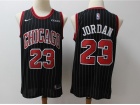 Nike Chicago Bulls #23 Michael Jordan 2019 Black Pinstripes Jersey