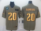 Philadelphia Eagles #20 Brian Dawkins  2019 Olive Golden Number Salute to Service Limited Jersey