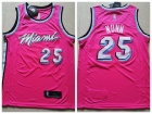 Nike Miami Heat #25 Kendrick Nunn Pinked Earned Jersey