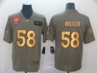 Denver Broncos #58 Von Miller 2019 Olive Golden Salute to Service Limited Jersey