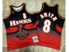 Atlanta Hawks #8 Josh Smith Red 1996-97 Throwback Jersey