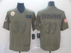 Pittsburgh Steelers #39 Minkah Fitzpatrick 2019 Olive Salute to Service Limited Jersey