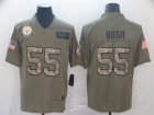 Pittsburgh Steelers #55 Devin Bush 2019 Olive/Camo Salute to Service Limited Jersey