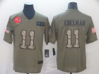 New England Patriots #11 Julian Edelman 2019 Olive/Camo Salute to Service Limited Jersey