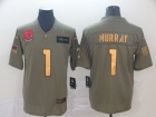 Arizona Cardinals #1 Kyler Murray 2019 Olive Golden Number Salute to Service Limited Jersey