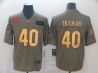 Arizona Cardinals #40 Pat Tillman 2019 Olive Golden Number Salute to Service Limited Jersey