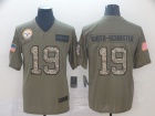 Pittsburgh Steelers #19 JuJu Smith-Schuster 2019 Olive Camo Salute to Service Limited Jersey