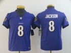 Youth Baltimore Ravens #8 Lamar Jackson Purple Vapor Limited Jersey 