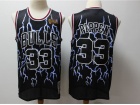 Chicago Bulls #33 Scottie Pippen Black Lightning Hardwood Classic Jersey