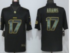 Green Bay Packers #17 Davante Adams Black Golden Vapor Untouchable Limited Jerse