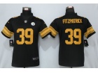 Woman Pittsburgh Steelers #39 Minkah Fitzpatrick Black Color Rush Limited Jersey