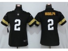 Woman Pittsburgh Steelers #2 Mason Rudolph Black New Style Vapor Limited Jersey