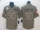 Dallas Cowboys #90 Demarcus Lawrence 2019 Olive Camo Salute to Service Limited Jersey