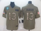 Miami Dolphins #13 Dan Marino 2019 Olive Camo Salute to Service Limited Jersey