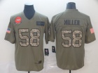 Denver Broncos #58 Von Miller 2019 Olive Camo Salute to Service Limited Jersey