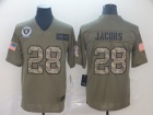 Oakland Raiders #28 Josh Jacobs 2019 Olive Camo Salute to Service Limited Jersey