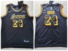 Nike Los Angeles Lakers #24 Kobe Bryant Black City Swingman Jersey