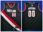 Nike Portland Trail Blazers #00 Carmelo Anthony Black Jersey