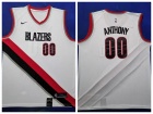 Nike Portland Trail Blazers #00 Carmelo Anthony White Jersey