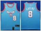 Nike Chicago Bulls #8 Zach Lavine Light Blue 2019-20 City Edition Jersey