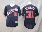 Washington Nationals #31 Max Scherzer Blue New Style Flex Base Jerseys