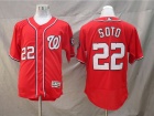 Washington Nationals #22 Juan Soto Red Flex Base Jerseys