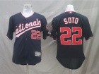 Washington Nationals #22 Juan Soto Blue New Style Flex Base Jerseys