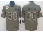 Pittsburgh Steelers #30 James Conner 2019 Olive Camo Salute to Service Limited Jersey