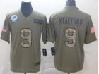 Detroit Lions #9 Matthew Stafford 2019 Olive Camo Salute to Service Limited Jersey