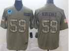 Carolina Panthers #59 Luke Kuechly 2019 Olive Camo Salute to Service Limited Jersey