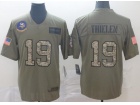 Minnesota Vikings #19 Adam Thielen 2019 Olive Camo Salute to Service Limited Jersey