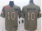 Houston Texans #10 DeAndre Hopkins 2019 Olive Camo Salute to Service Limited Jersey