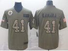 New Orleans Saints #41 Alvin Kamara 2019 Olive Camo Salute to Service Limited Jersey