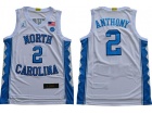 North Carolina Tar Heels #2 Cole Anthony White College Basketball Jersey