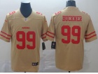 San Francisco 49ers #99 DeForest Buckner Yellow Inverted Legend Limited Jersey