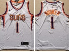 Nike Phoenix Suns #1 Devin Booker White Jersey