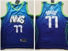 Nike Dallas Mavericks #77 Luka Doncic 2019-20 Blue City Jersey